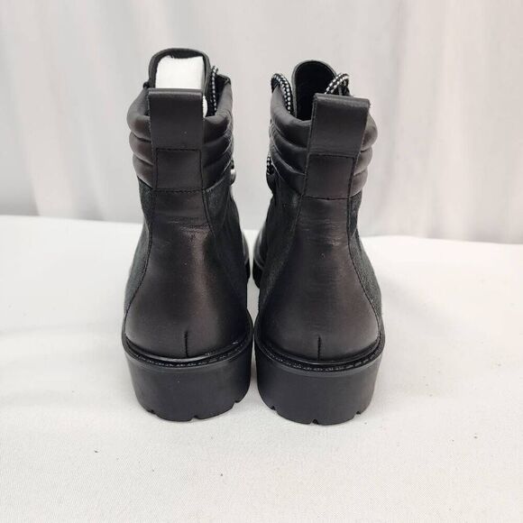 Charles David Size 9 Revolve Oxford Black Suede Lace Up Boots, Women's A - Picture 5 of 10